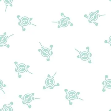Comprehensive examination glyph vector seamless pattern sign Stock Illustration