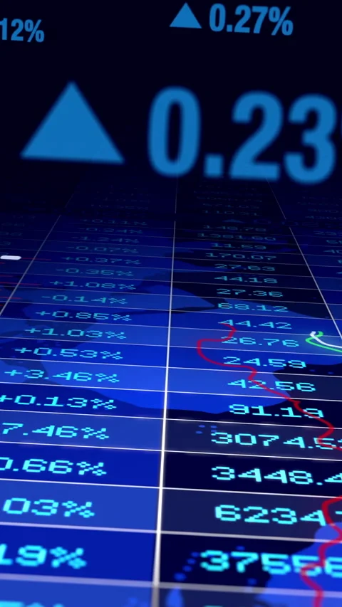 A comprehensive examination of Stock Market Data, Trends Visualization, and 스톡 동영상 287874969