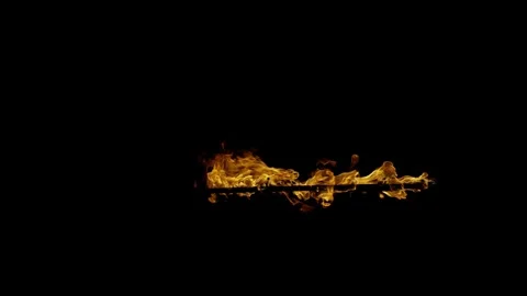 Comprehensive Ground Blaze Atmospheric Layer on black background Stock Footage 326368589