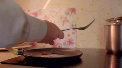 A Comprehensive Guide to Cooking Eggs in Your Kitchen Step by Step Process Stock Footage 318922556