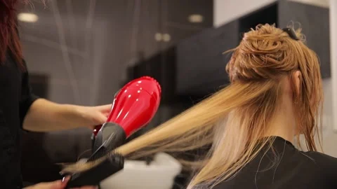 The Comprehensive Hair Styling Process C... | Stock Video | Pond5