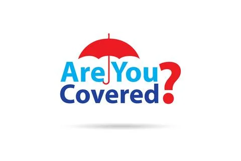Comprehensive insurance concept with question Illustrazione stock