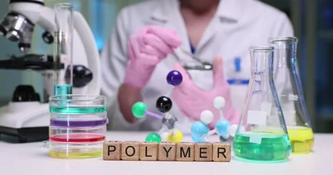A comprehensive Laboratory Polymer Chemistry Experiment that showcases vibrant Stock Footage 312179393