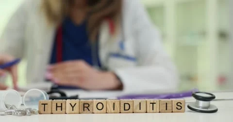A Comprehensive Medical Overview of Thyroiditis Conducted with a Healthcare Stock Footage 297859299