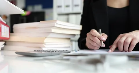 The Comprehensive Office Accounting and Documentation Process for Effective Stock Footage 299296763
