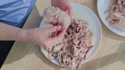 A Comprehensive StepbyStep Guide for Preparing Chicken Before Cooking It Stock Footage 318558362