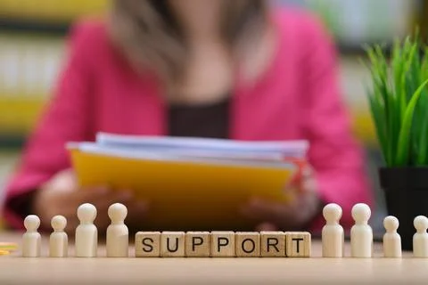 A Comprehensive Support Network for Professional Development and Assistance Stock Photos