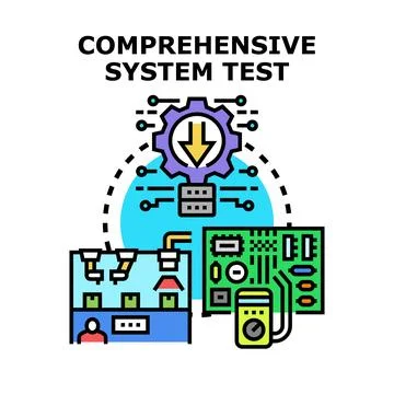Comprehensive system testing and quality assurance process 스톡 일러스트