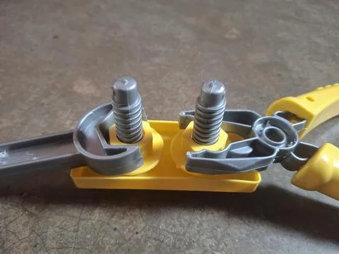 Comprehensive tool kit includes screwdriver, clamp, hammer, and more, Stock Photos