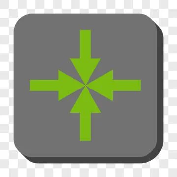 Compress Arrows Rounded Square Button Stock Illustration