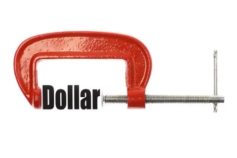 Compress the dollar Stock Illustration