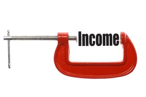Compress income Stock Illustration