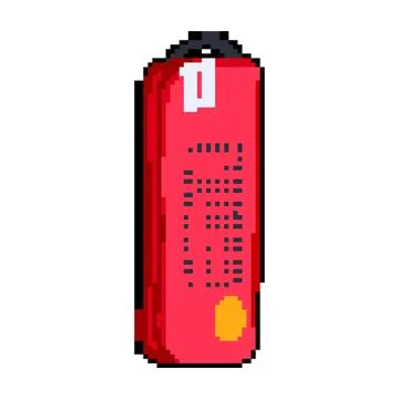 Compress packing cube pixel art vector illustration Stock Illustration