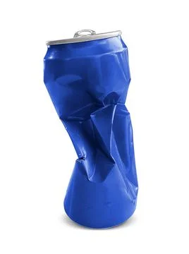 Compressed cans isolated on a white background Stock Photos
