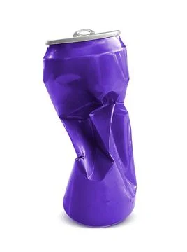 Compressed cans isolated on a white background Stock Photos