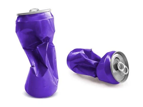 Compressed cans isolated on a white background Stock Photos