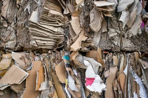 Compressed cardboard Stock Photos