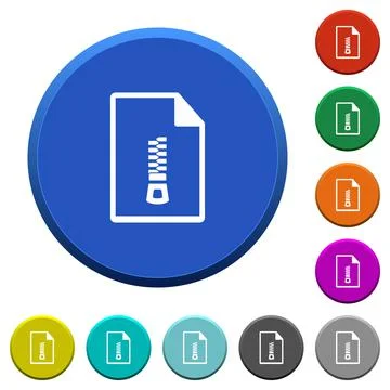 Compressed document beveled buttons Stockillustratie