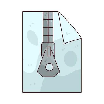 Compressed File illustration Stock Illustration