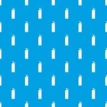 Compressed gas container pattern seamless blue Illustrazione stock