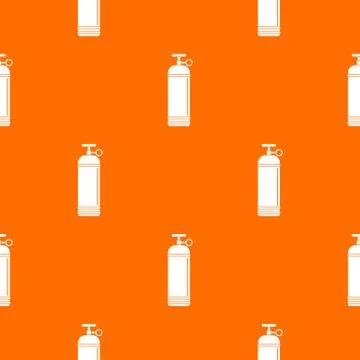 Compressed gas container pattern seamless Illustrazione stock
