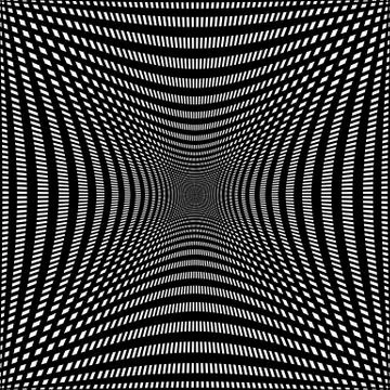 Compressed grid of lines. Abstract mesh pattern. 스톡 일러스트