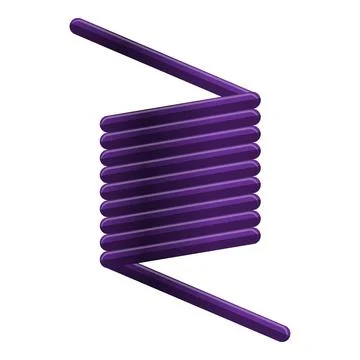 Compressed metal spring icon, cartoon style Illustrazione stock