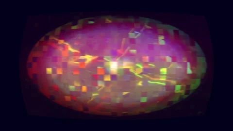 Compressed Signal Distortion Landscape Video stock 331084163