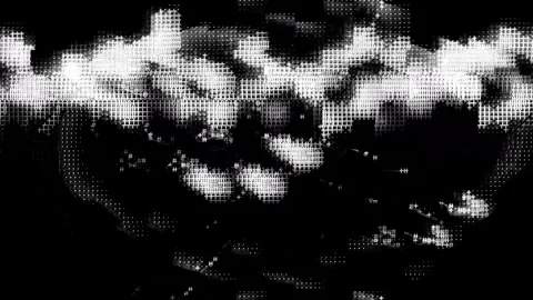 Compressed Signal Distortion Landscape Stock Footage 331084597
