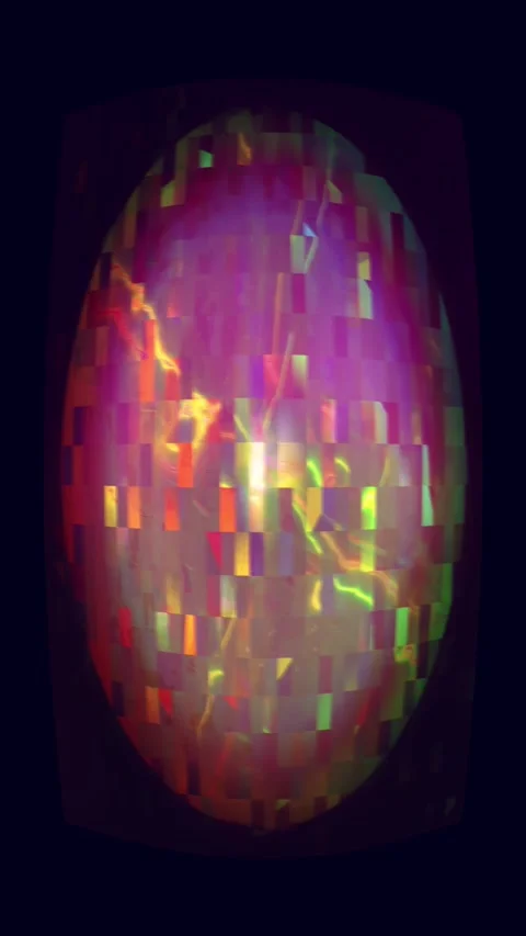 Compressed Signal Distortion Portrait Stock Footage 331084170