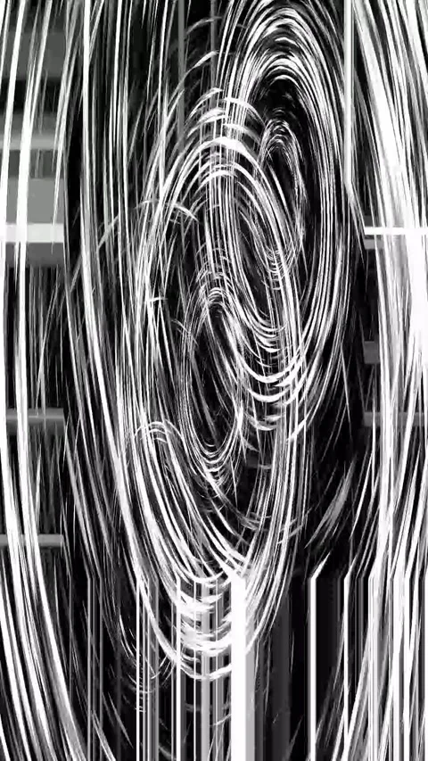 Compressed Signal Distortion Portrait Stock Footage 331085400
