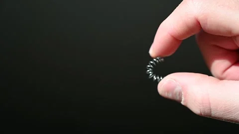 Compressed spring Stock Footage 138667260