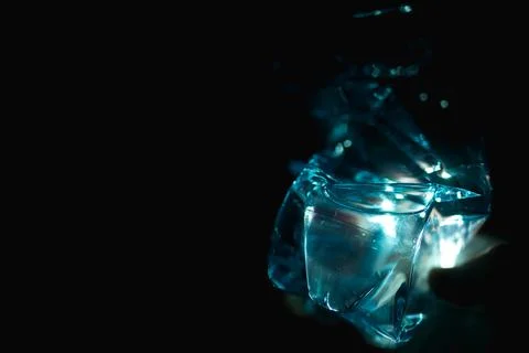 Compressed Transparent Plastic Bottle with Water Stock Photos