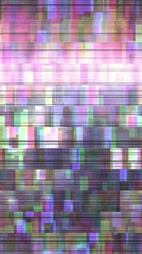 Compressed Video Artifact Loop Vertical Stock Footage 331085623