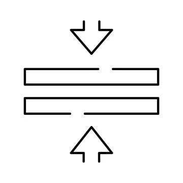 Compressing data creating a shrink file icon Stock Illustration