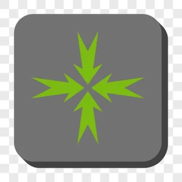 Compression Arrows Rounded Square Button Stock Illustration