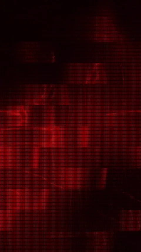 Compression Artifact Glitch Portrait Stock Footage 331085532