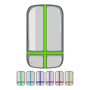 Compression bag graphic for space saving storage Stock Illustration