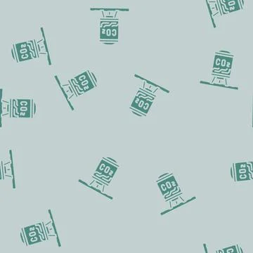 Compression carbon glyph vector seamless pattern Stock Illustration