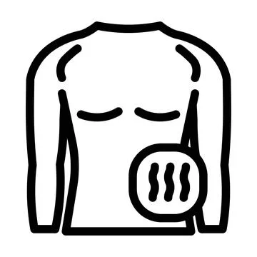 Compression clothing line icon vector illustration Stock Illustration