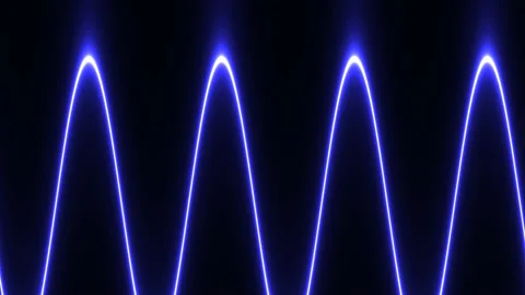 Compression Decompression Waveform Signal Shrinking Growing Stock Footage 139736103