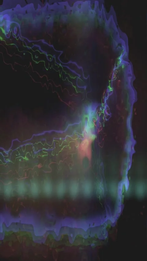 Compression Distortion Effect Vertical Stock Footage 331085597