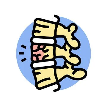 Compression injuries color icon vector illustration Stock Illustration