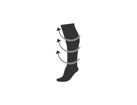 Compression, leg icon. Vector illustration. Stock Illustration
