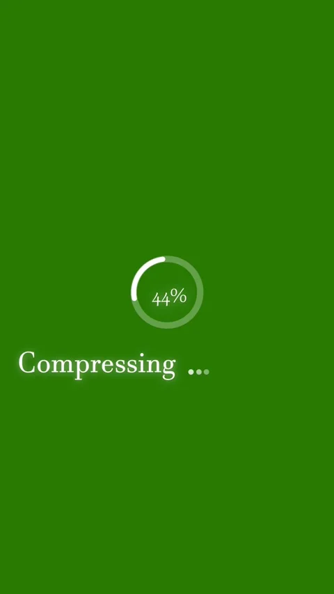 Compression progress vertical video with app loading interface on dark back.. Stock Footage 344860134