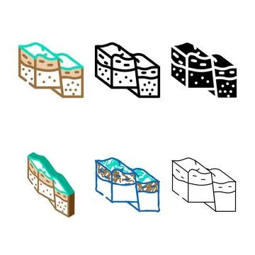 Compression reverse earthquake color clean icon vector Stock Illustration