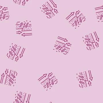 Compression reverse earthquake line seamless pattern Ilustración de archivo