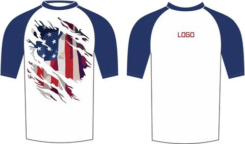 Compression shirts templates for men custom design round nack Vectors Stock Illustration