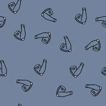 Compression sleeve recovery wellness vector seamless pattern 스톡 일러스트