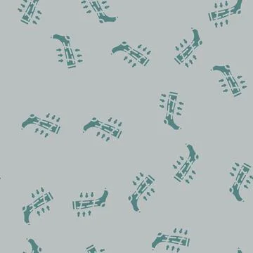 Compression socks running accessories glyph vector seamless pattern Stock Illustration